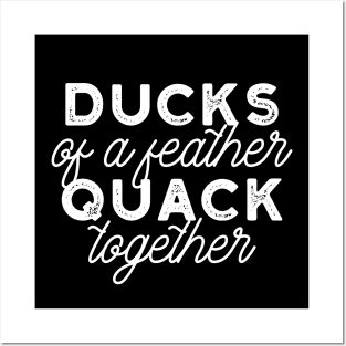 Cute Ducks Puns Quote Design III Posters and Art